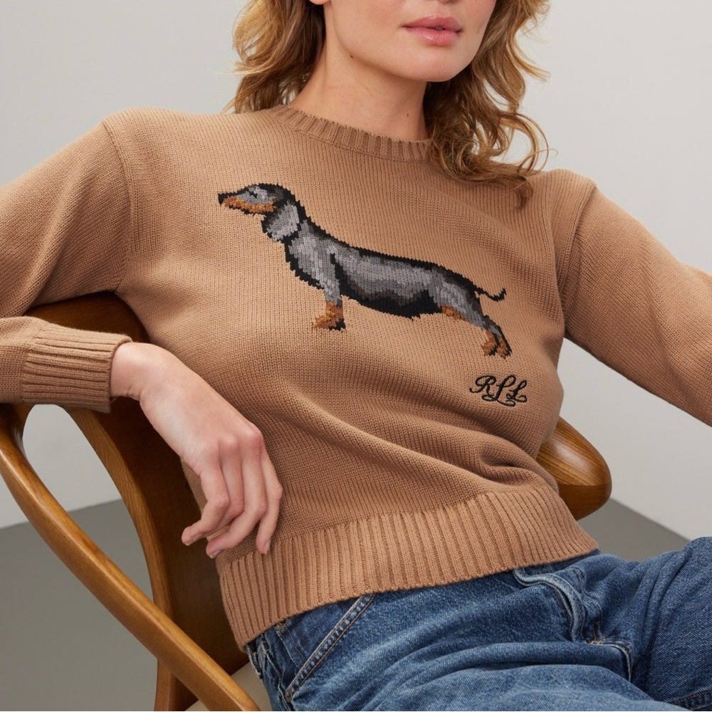 Ralph Lauren Dachshund Cotton Sweater